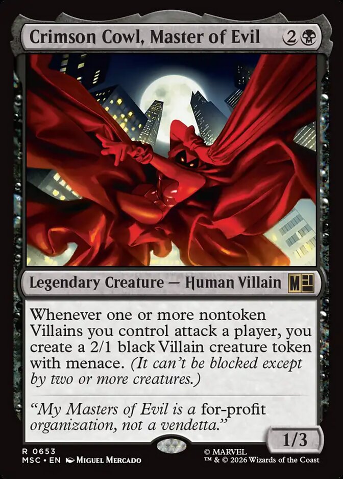 Crimson Cowl, Master of Evil (653) - Marvel Super Heroes Commander (MSC)