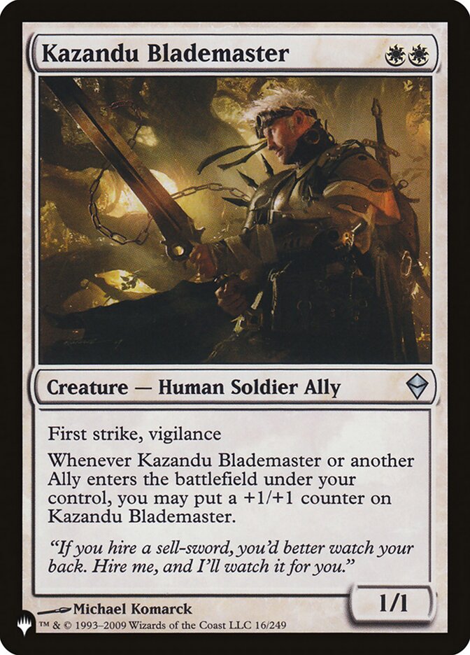 Kazandu Blademaster (ZEN-16) - The List (PLST)