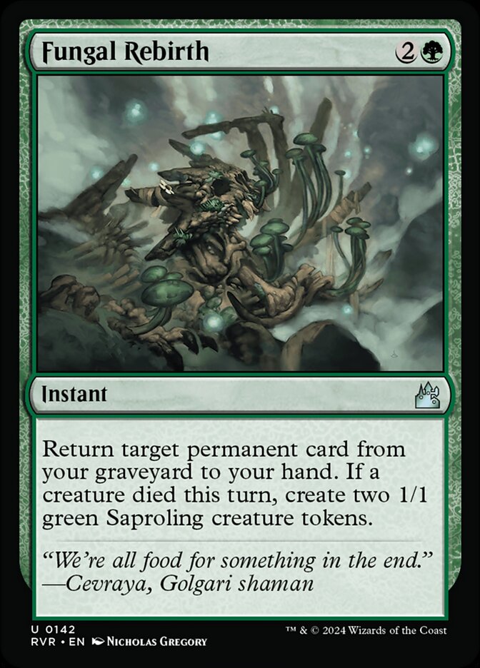 Fungal Rebirth (142) - Ravnica Remastered (RVR)