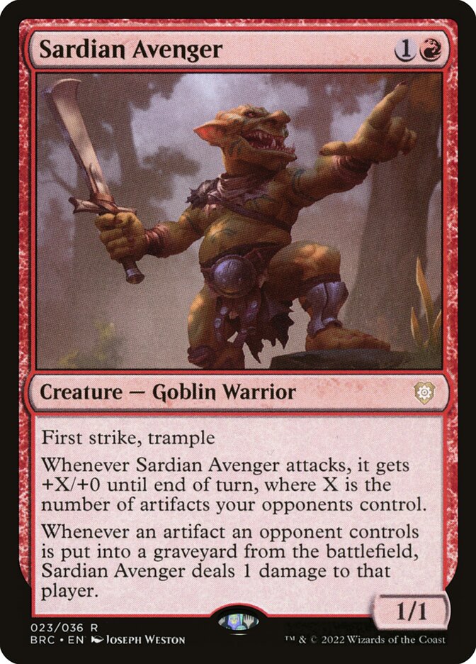 Sardian Avenger (23) - The Brothers' War Commander (BRC)