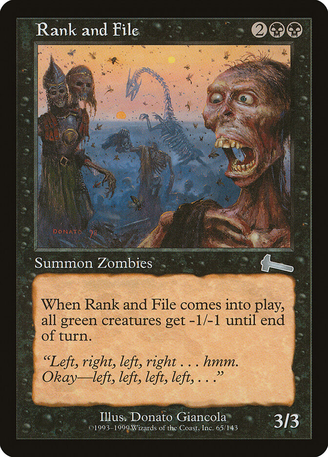 Rank and File (65) - Urza's Legacy (ULG)