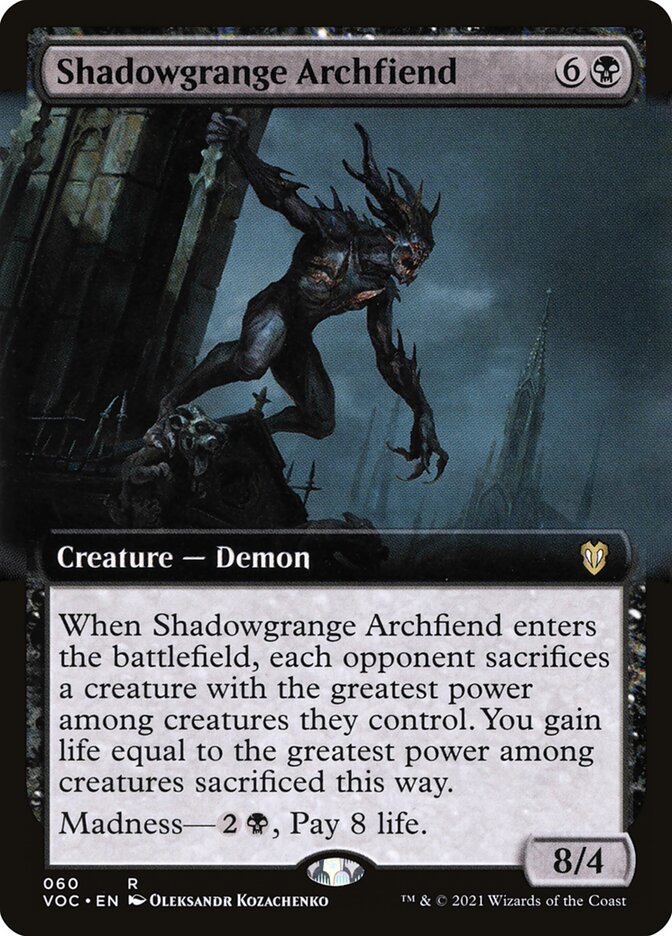 Shadowgrange Archfiend (60) - Crimson Vow Commander (VOC)