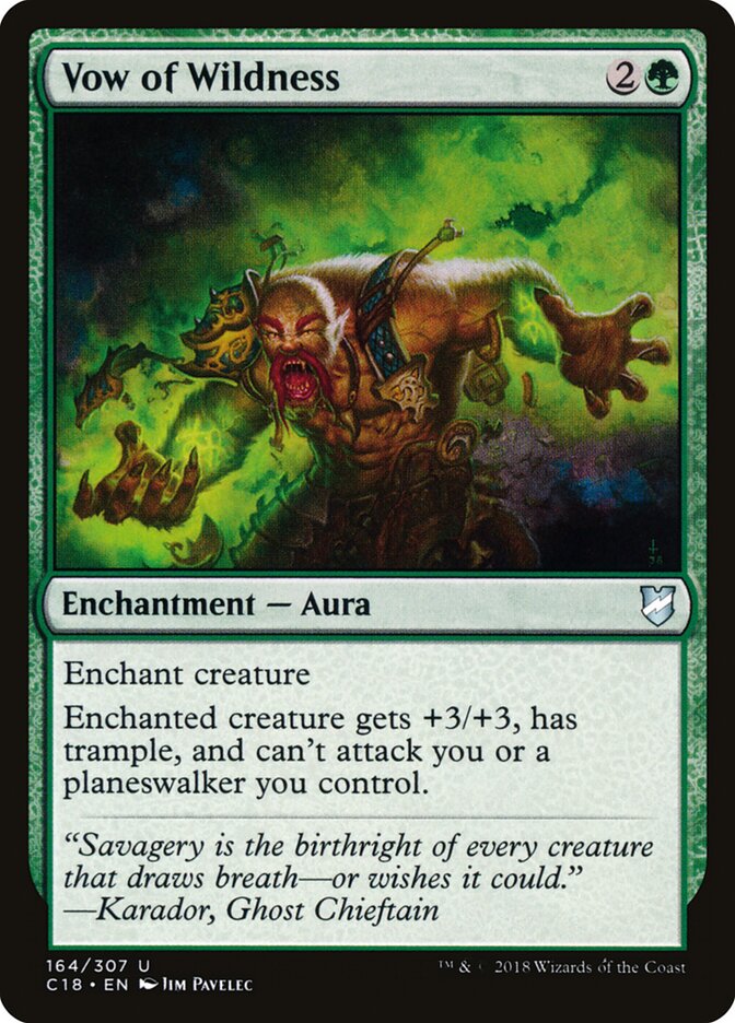 Vow of Wildness (164) - Commander 2018 (C18)