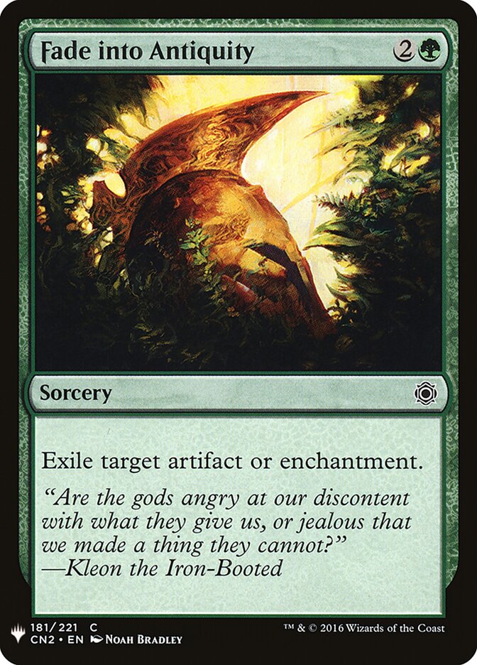 Fade into Antiquity (CN2-181) - The List (PLST)