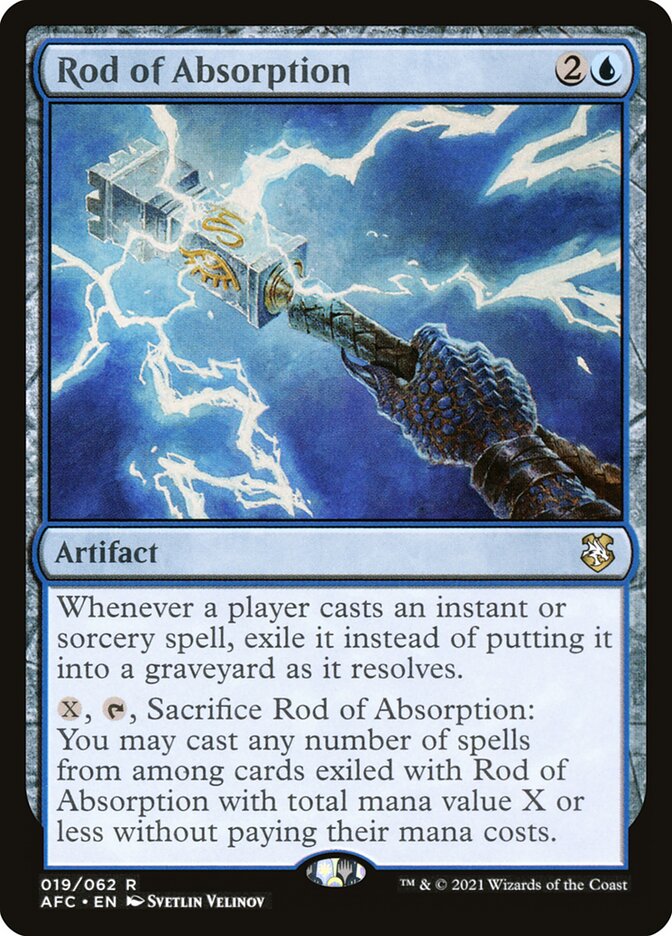 Rod of Absorption (19) - Forgotten Realms Commander (AFC)