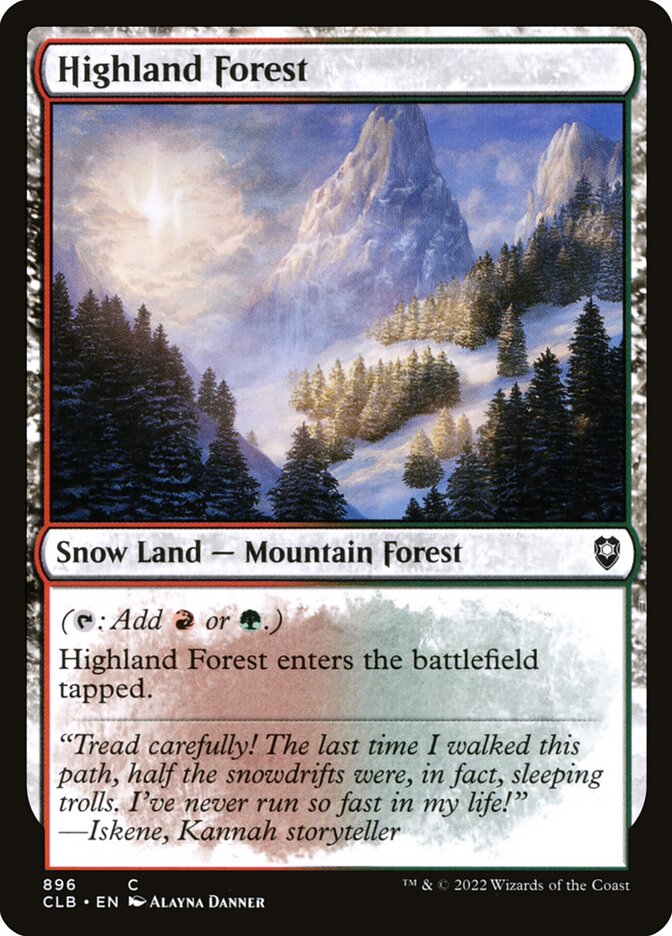 Highland Forest (896) - Commander Legends: Battle for Baldur's Gate (CLB)