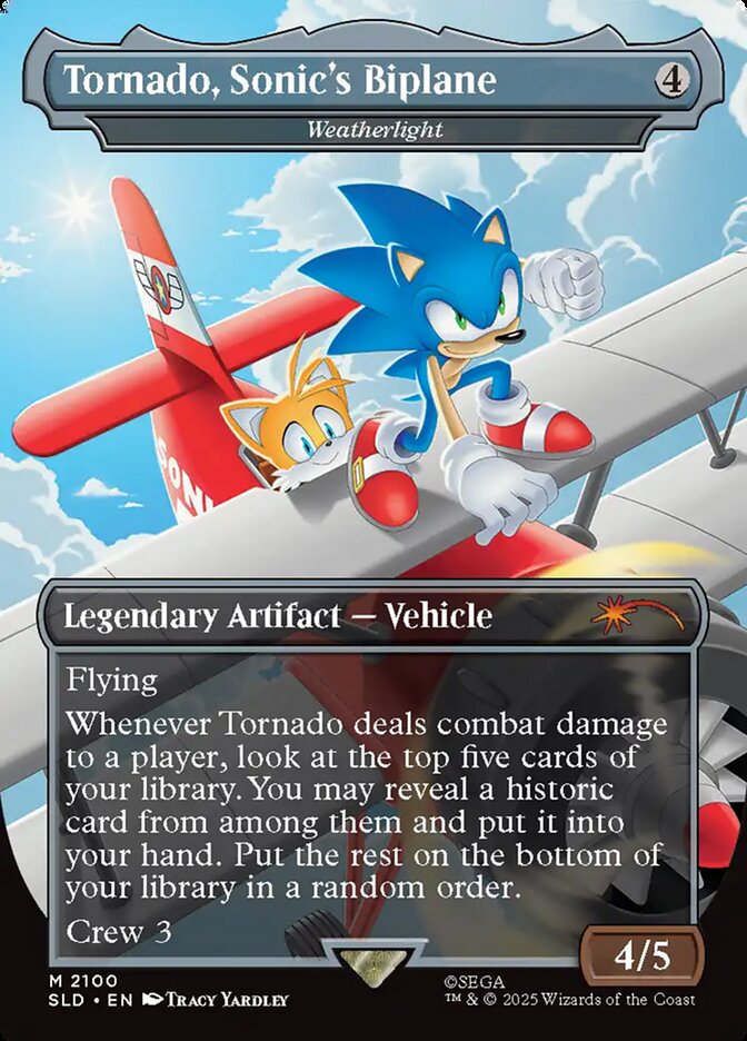 Tornado, Sonic's Biplane - Weatherlight (2100) - Secret Lair Drop (SLD)