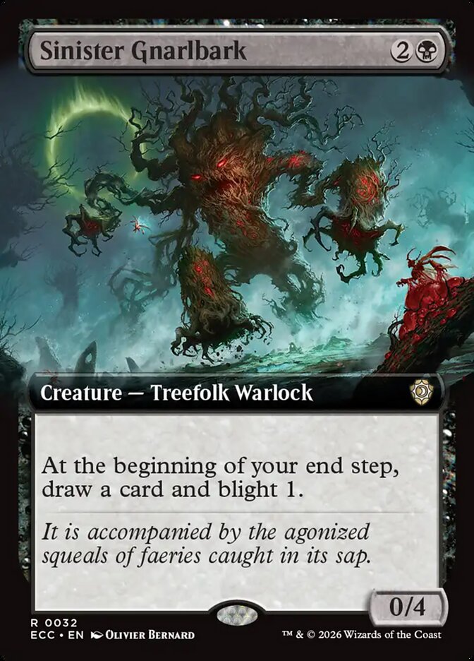 Sinister Gnarlbark (32) - Lorwyn Eclipsed Commander (ECC)