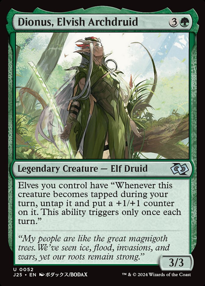 Dionus, Elvish Archdruid (52) - Foundations Jumpstart (J25)