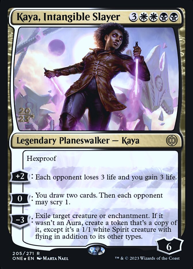 Kaya, Intangible Slayer (205s) - Phyrexia: All Will Be One Promos (PONE)