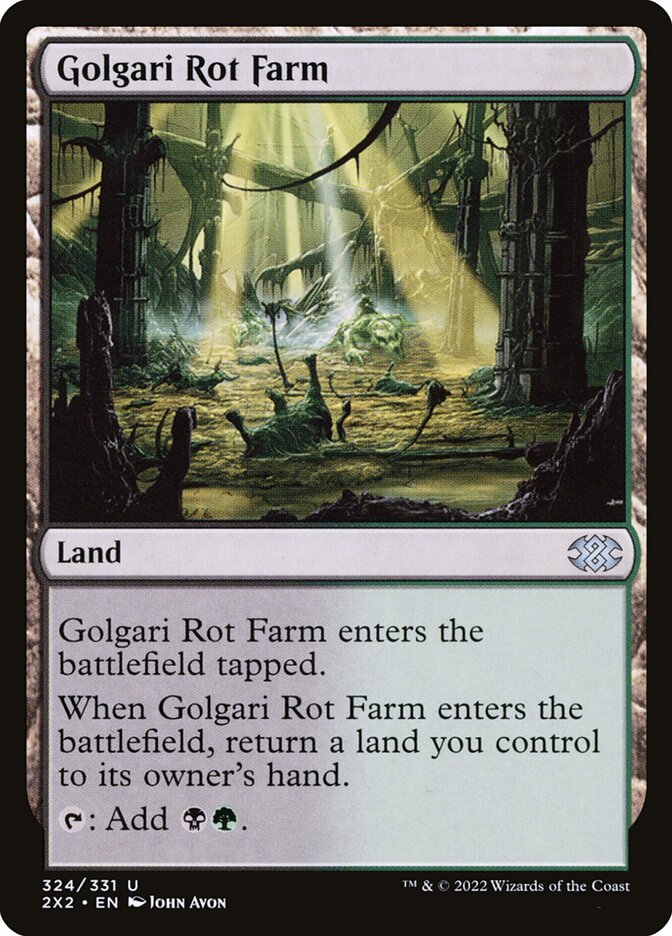Golgari Rot Farm (324) - Double Masters 2022 (2X2)