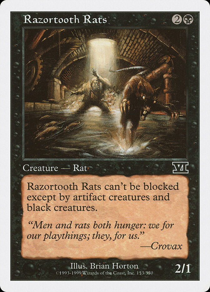 Razortooth Rats (153) - Classic Sixth Edition (6ED)