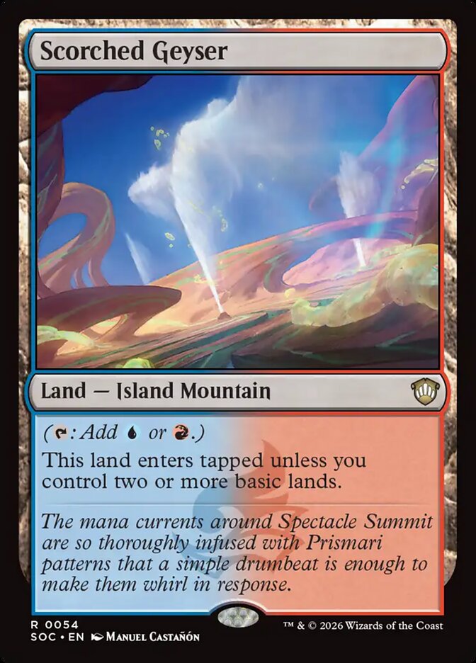 Scorched Geyser (54) - Secrets of Strixhaven Commander (SOC)