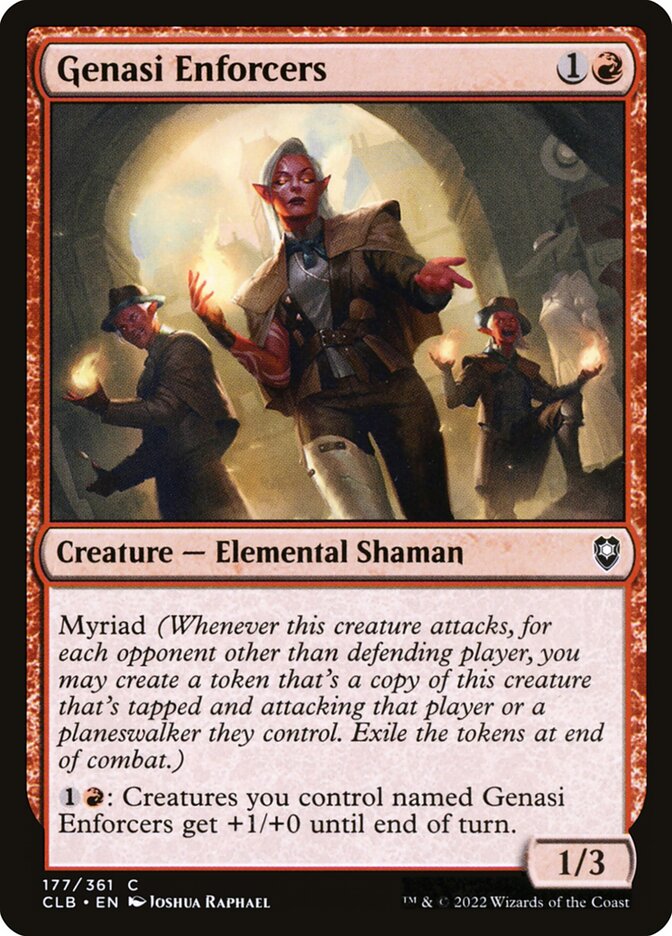 Genasi Enforcers (177) - Commander Legends: Battle for Baldur's Gate (CLB)