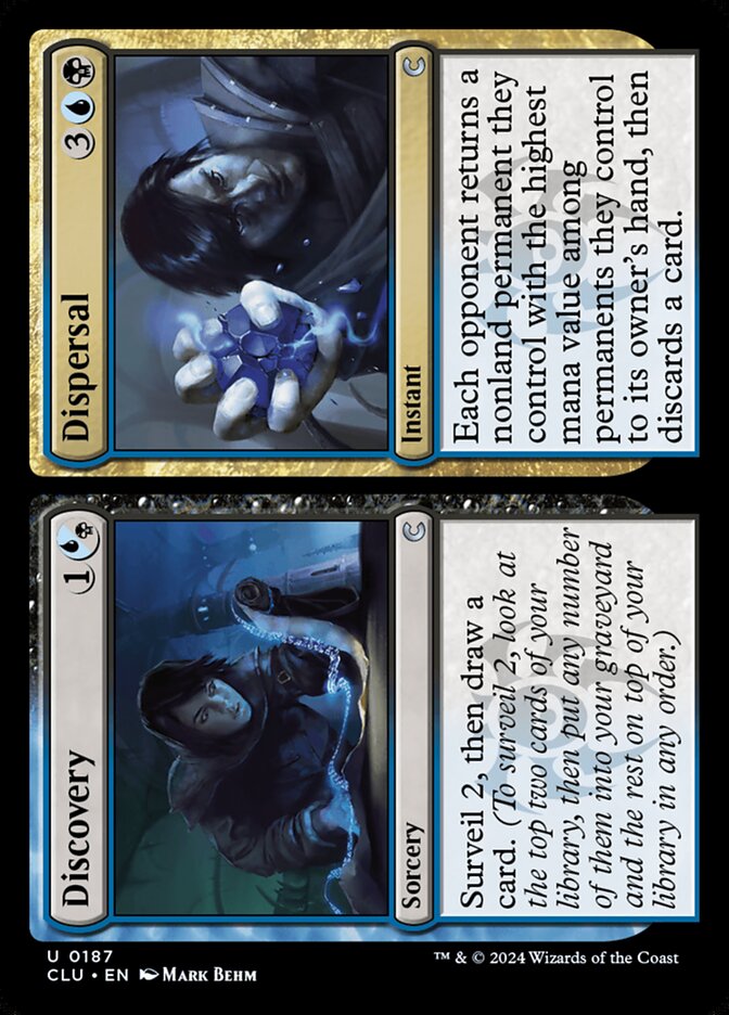 Discovery // Dispersal (187) - Ravnica: Clue Edition (CLU)