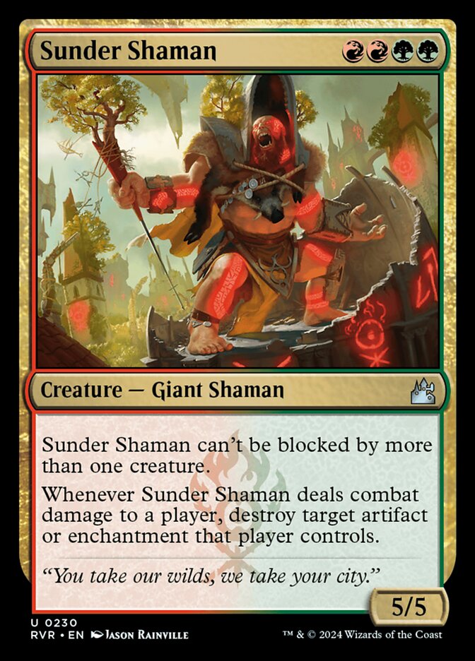 Sunder Shaman (230) - Ravnica Remastered (RVR)