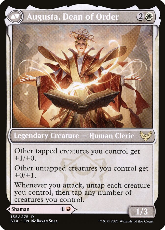 Plargg, Dean of Chaos // Augusta, Dean of Order (155) - Strixhaven: School of Mages (STX)
