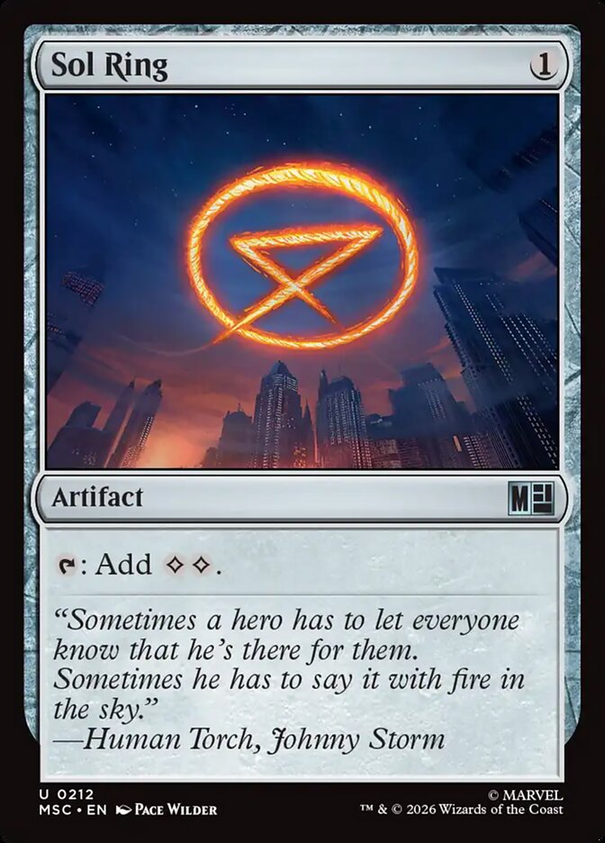 Sol Ring (212) - Marvel Super Heroes Commander (MSC)
