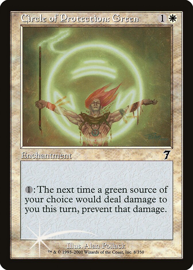 Circle of Protection: Green (8) - Seventh Edition (7ED)