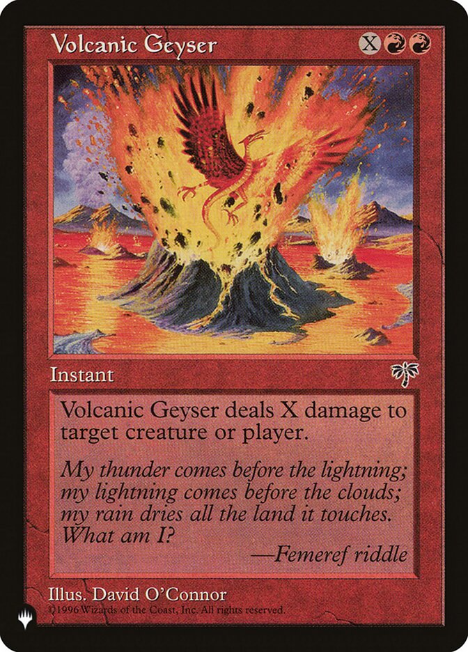 Volcanic Geyser - The List (PLST)