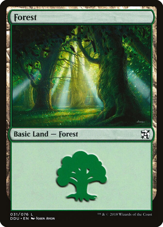 Forest (31) - Duel Decks: Elves vs. Inventors (DDU)