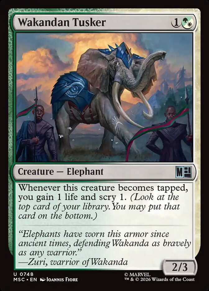 Wakandan Tusker (748) - Marvel Super Heroes Commander (MSC)