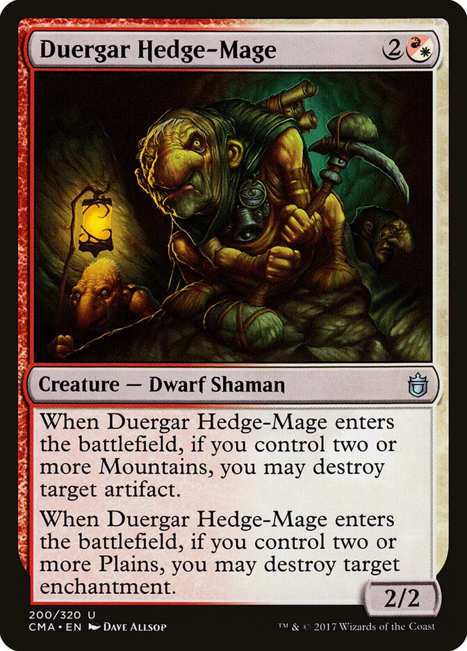Duergar Hedge-Mage (200) - Commander Anthology (CMA)