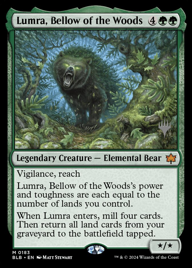 Lumra, Bellow of the Woods (183p) - Bloomburrow Promos (PBLB)