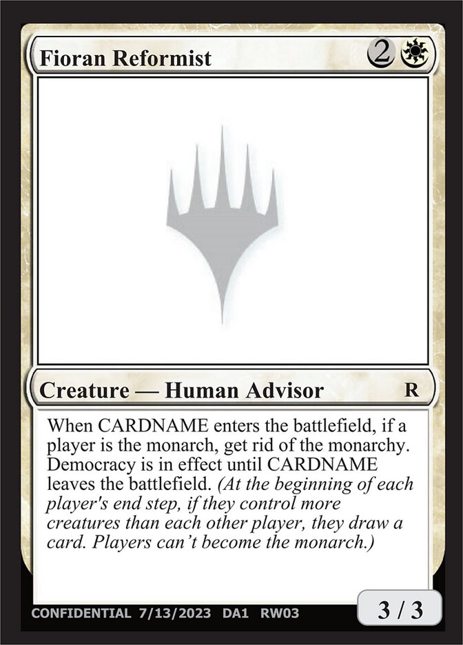 Fioran Reformist (RW03b) - Unknown Event (UNK)