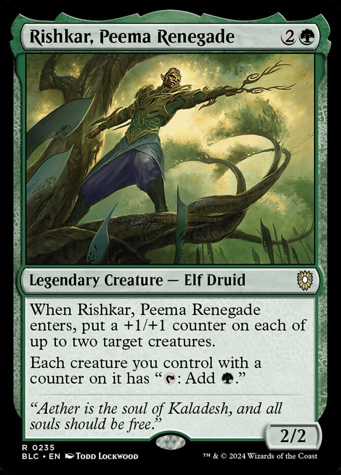 Rishkar, Peema Renegade (235) - Bloomburrow Commander (BLC)
