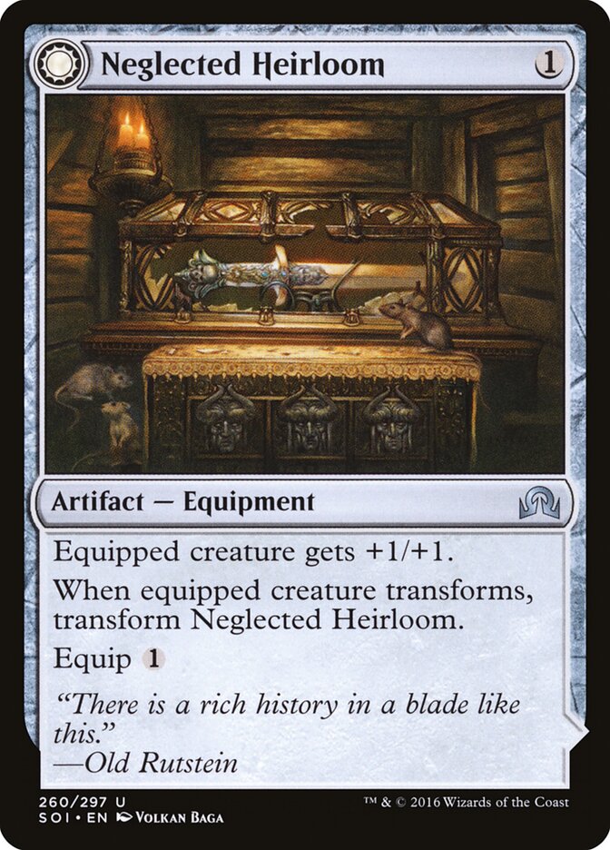 Neglected Heirloom // Ashmouth Blade (260) - Shadows over Innistrad (SOI)