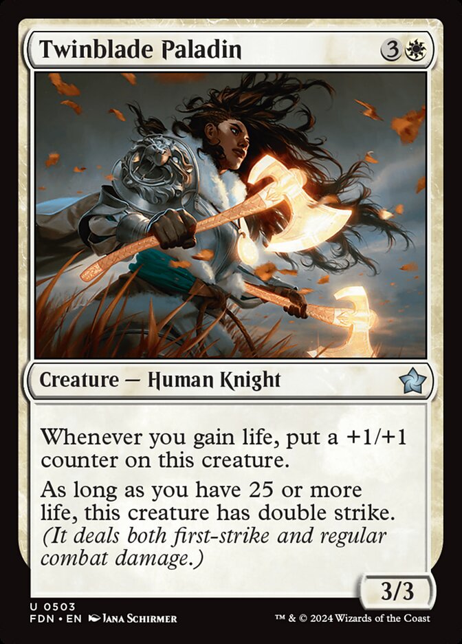 Twinblade Paladin (503) - Foundations (FDN)