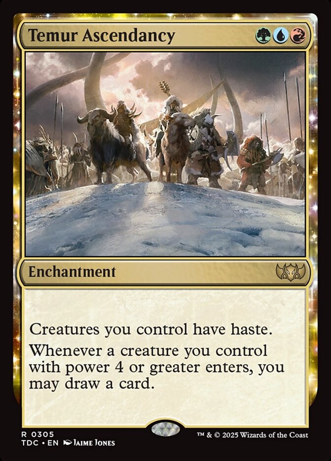 Temur Ascendancy (305) - Tarkir: Dragonstorm Commander (TDC)