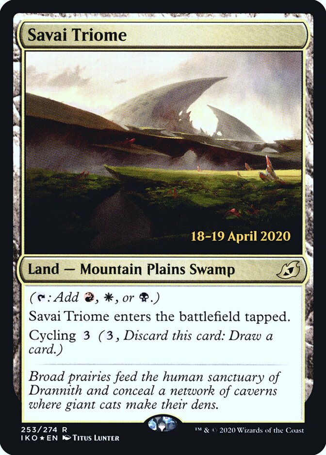 Savai Triome (253s) - Ikoria: Lair of Behemoths Promos (PIKO)