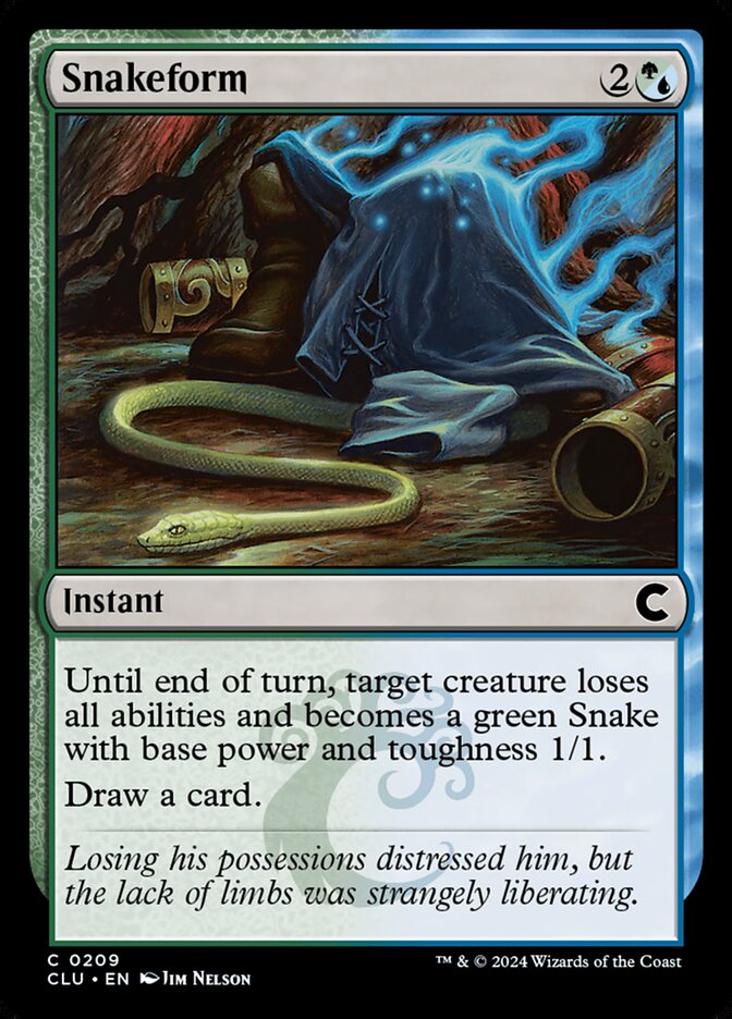 Snakeform (209) - Ravnica: Clue Edition (CLU)