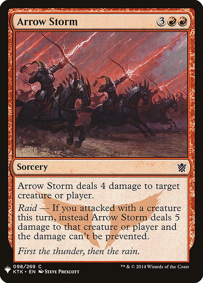 Arrow Storm - The List (PLST)
