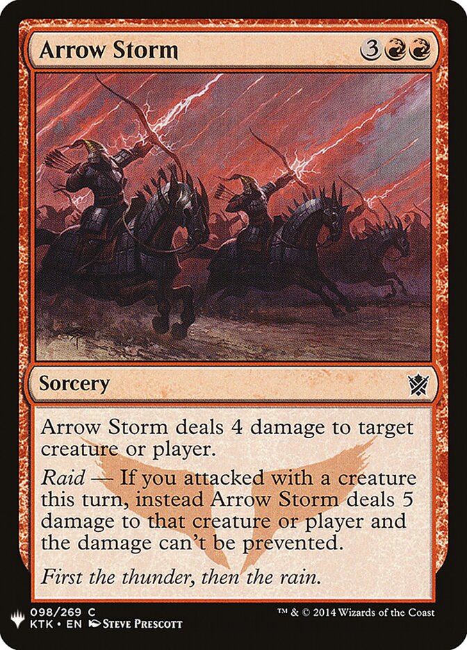 Arrow Storm (KTK-98) - The List (PLST)