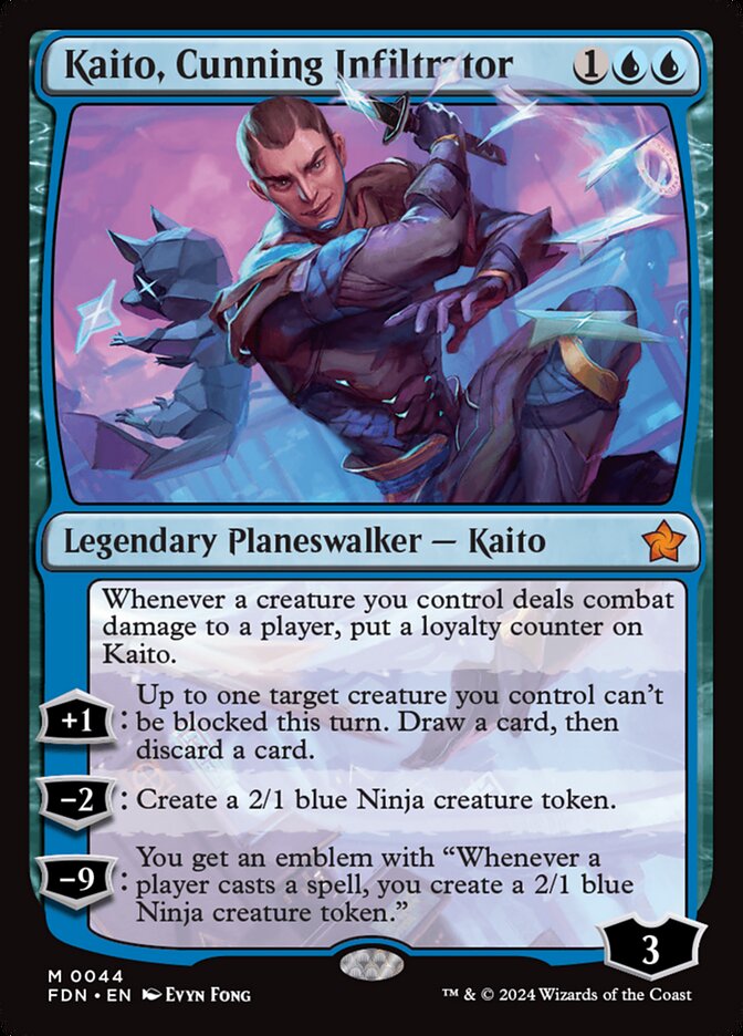 Kaito, Cunning Infiltrator (44) - Foundations (FDN)