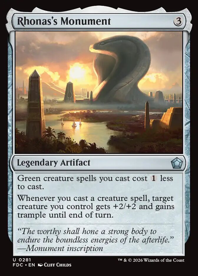 Rhonas's Monument (281) - Foundations Commander (FDC)