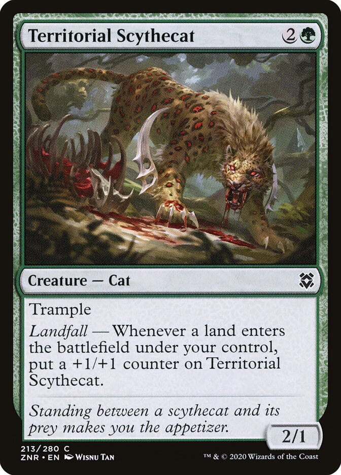 Territorial Scythecat (213) - Zendikar Rising (ZNR)