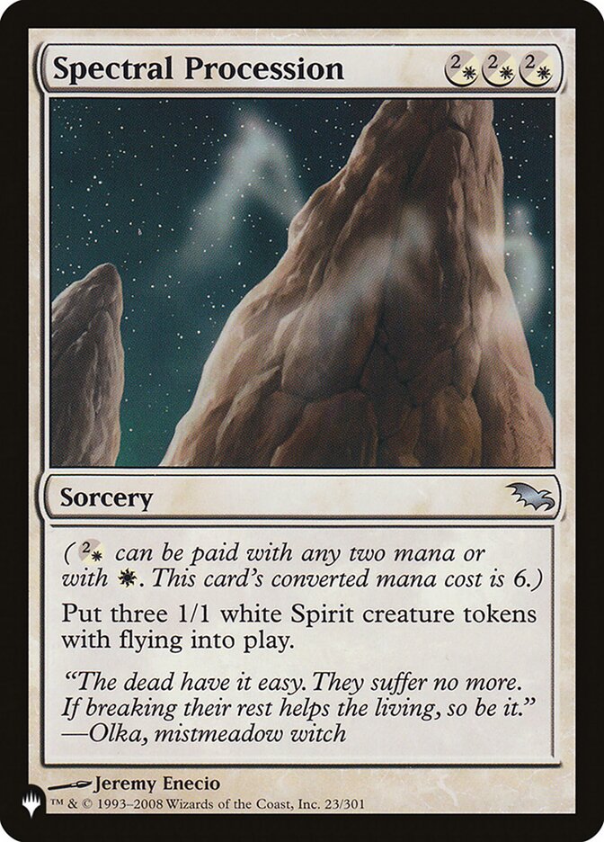 Spectral Procession (SHM-23) - The List (PLST)