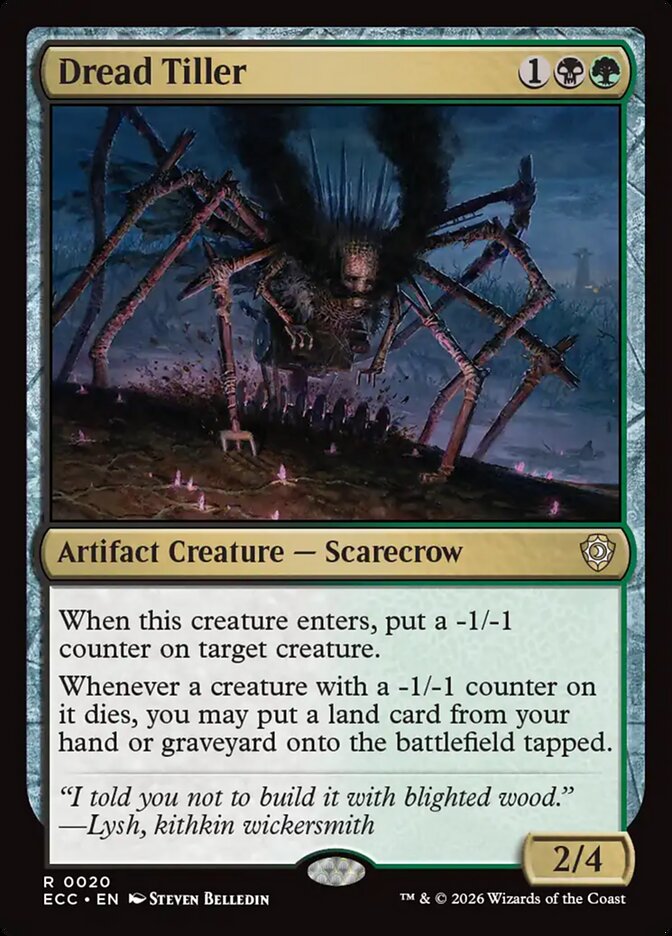 Dread Tiller (20) - Lorwyn Eclipsed Commander (ECC)