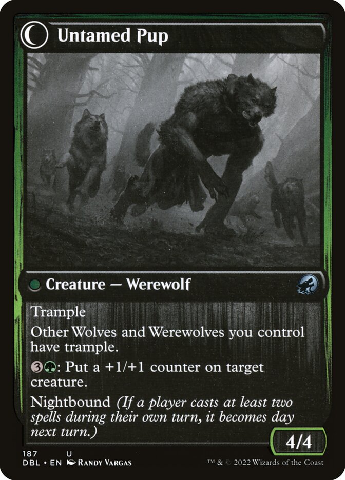 Hound Tamer // Untamed Pup (187) - Innistrad: Double Feature (DBL)
