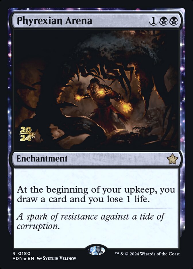 Phyrexian Arena (180s) - Foundations Promos (PFDN)