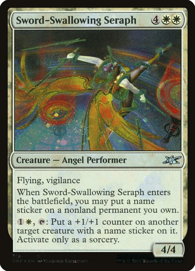 Sword-Swallowing Seraph (316) - Unfinity (UNF)