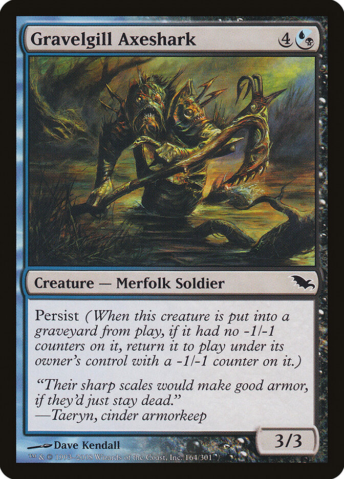 Gravelgill Axeshark (164) - Shadowmoor (SHM)