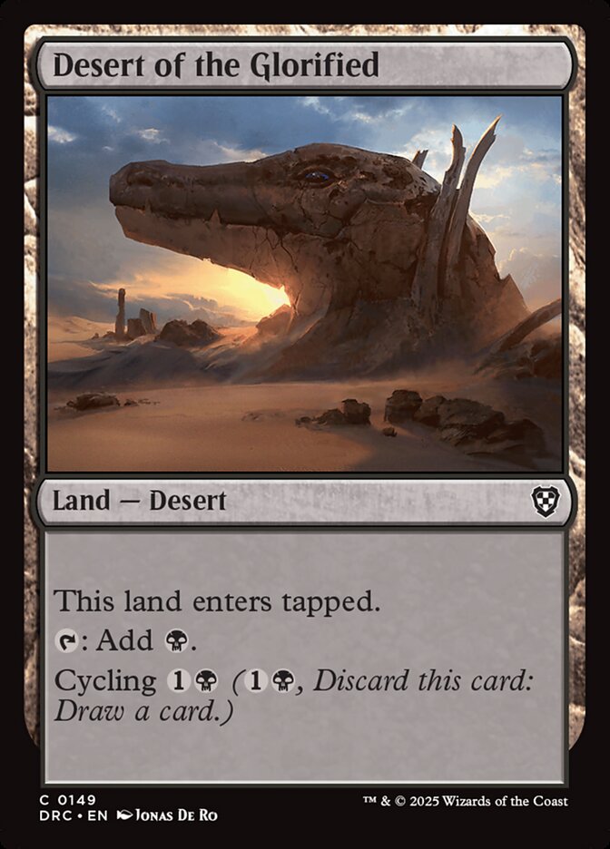 Desert of the Glorified - Aetherdrift Commander (DRC)