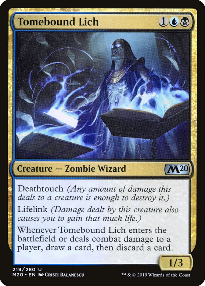 Tomebound Lich (219) - Core Set 2020 (M20)