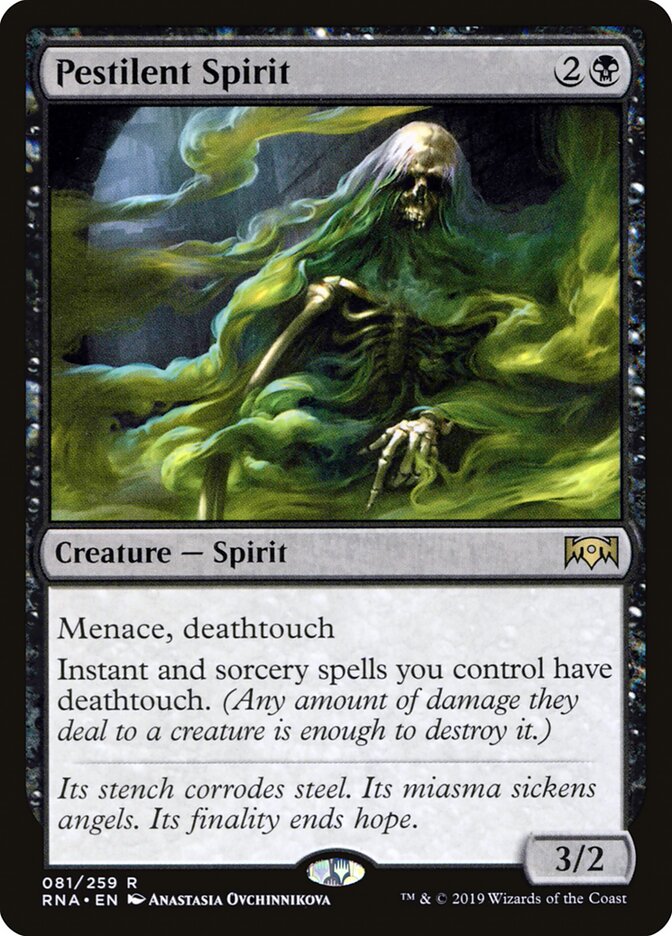 Pestilent Spirit (81) - Ravnica Allegiance (RNA)