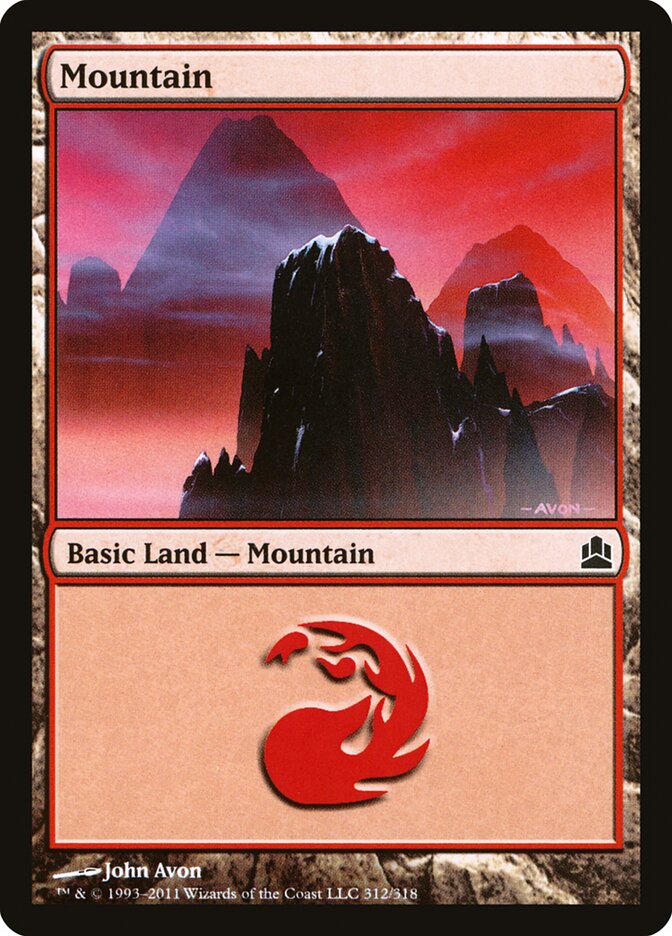 Mountain (312) - Commander 2011 (CMD)